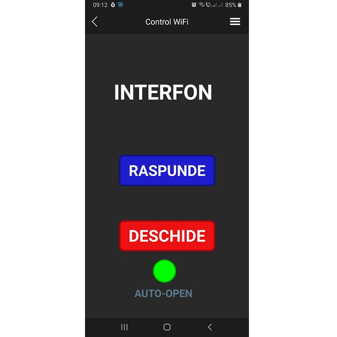 interfon smart deschidere prin wifi